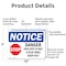 Signmission Danger This Site Is Not A Play OSHA Notice Sign, Aluminum, 10in W x 7in L, 2PK OS-2PACK-NS-A-710-L-10923 - alternate 6
